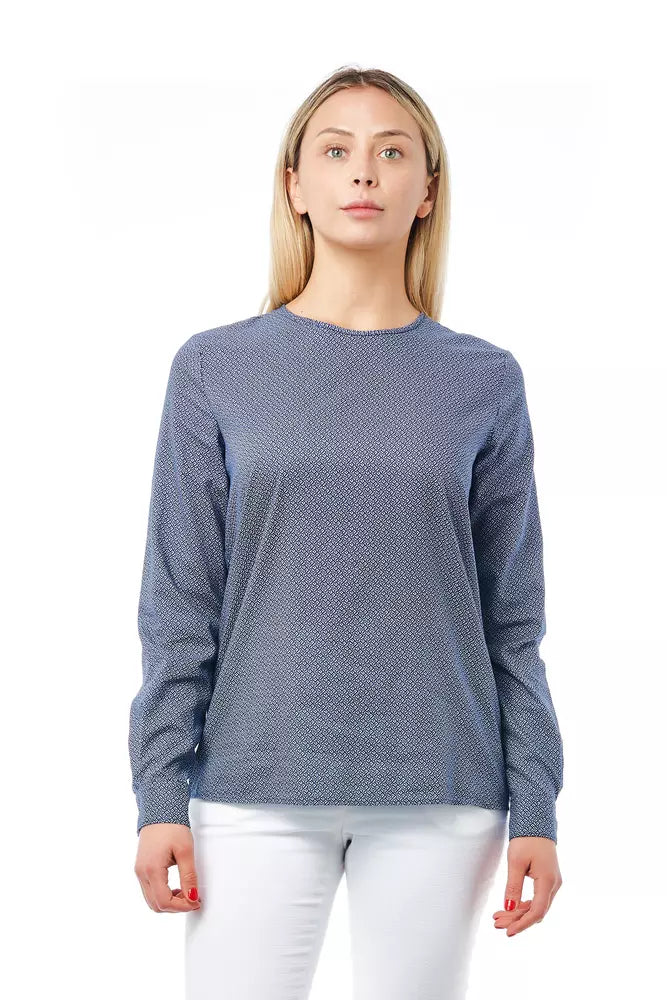 Bagutta Blaue Baumwollbluse für Damen