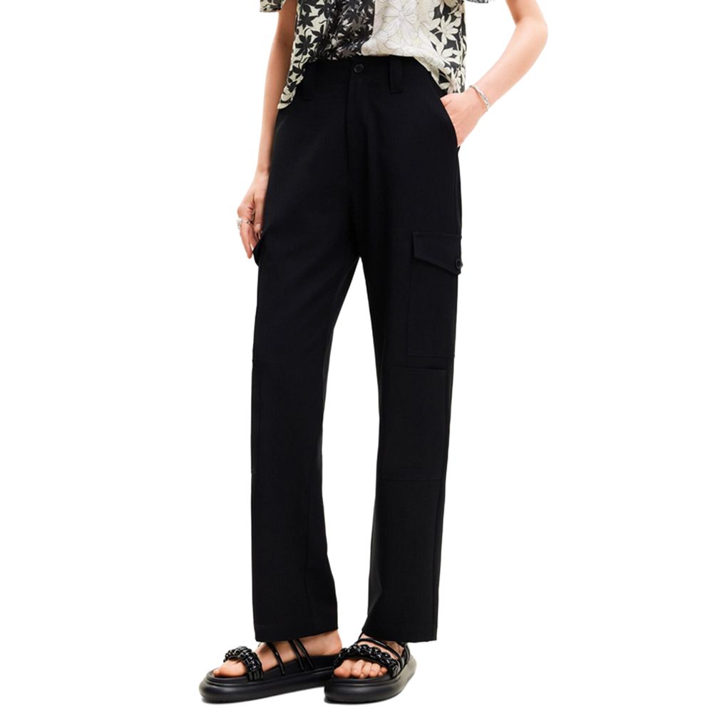 Desigual – Schwarze, kurze Hose aus Polyester