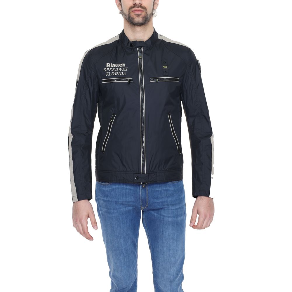 Blauer Schwarze Polyamidjacken und -mäntel