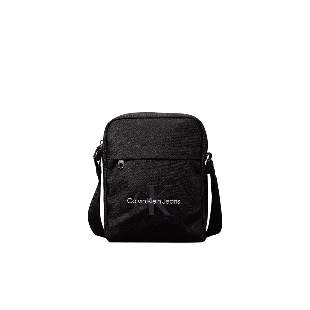 Calvin Klein Jeans – Schwarze Messenger-Tasche aus recyceltem Polyester