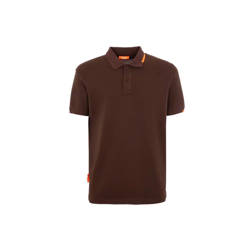 Suns Braunes Poloshirt aus Baumwolle
