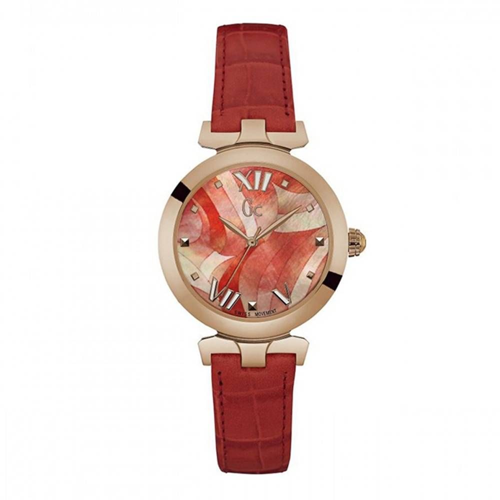 GC – Orangefarbene Lederuhr