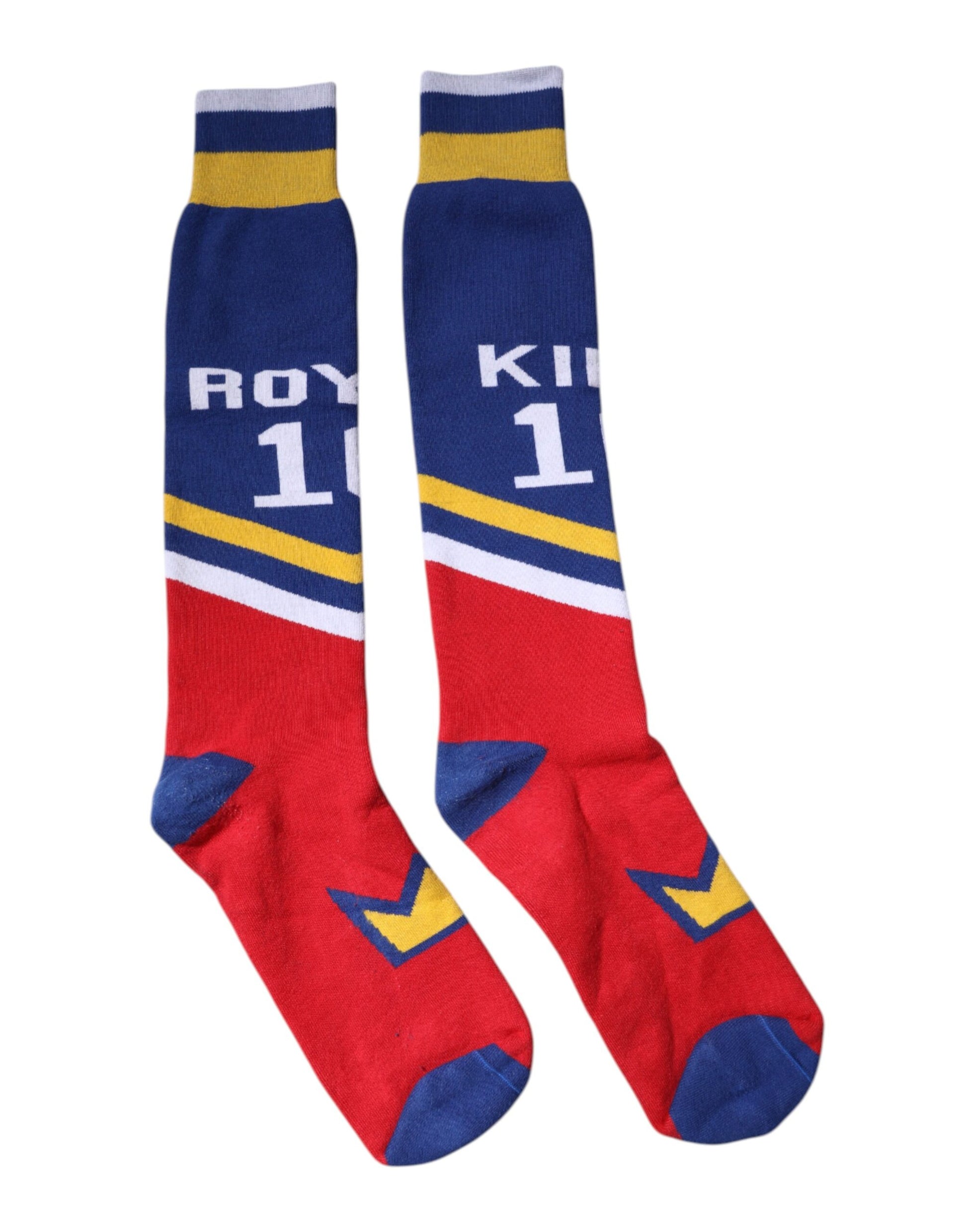 Dolce & Gabbana – Mehrfarbig bedruckte Wadensocken aus Baumwolle