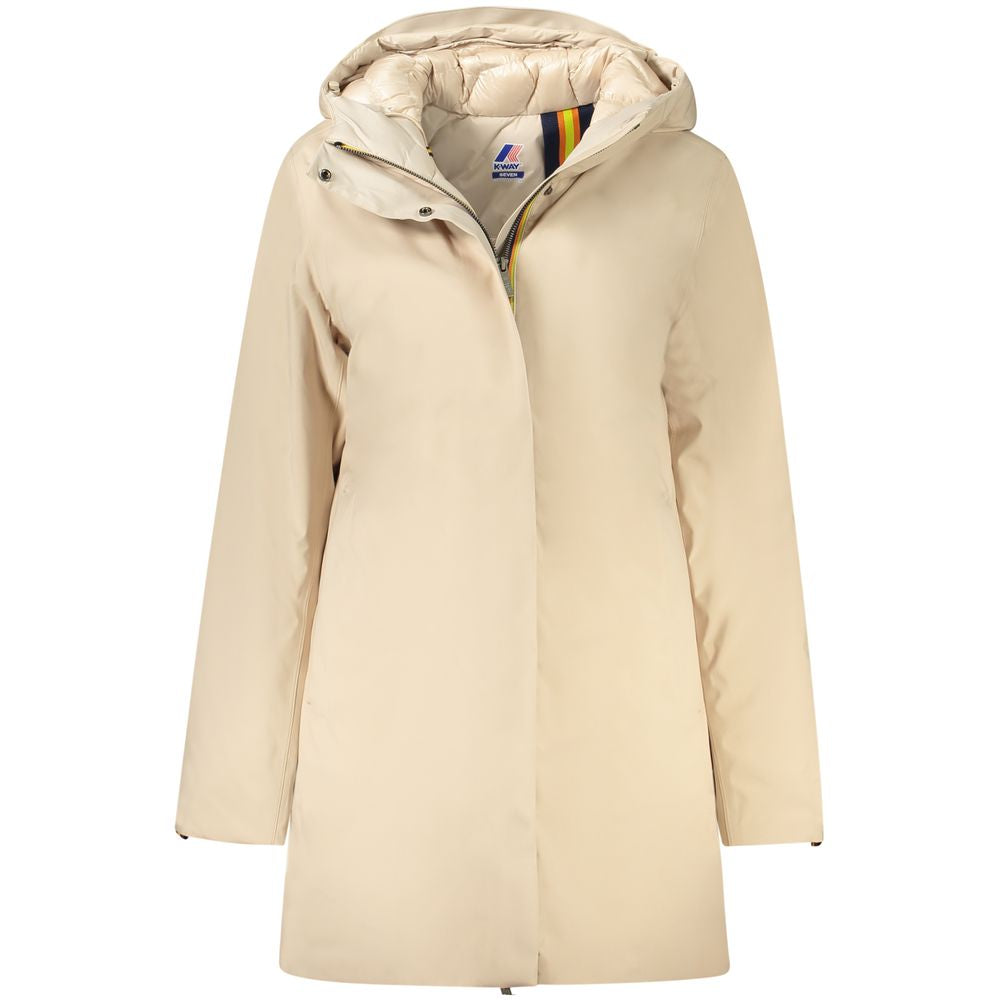 K-WAY Beige Polyester Jacken & Mäntel
