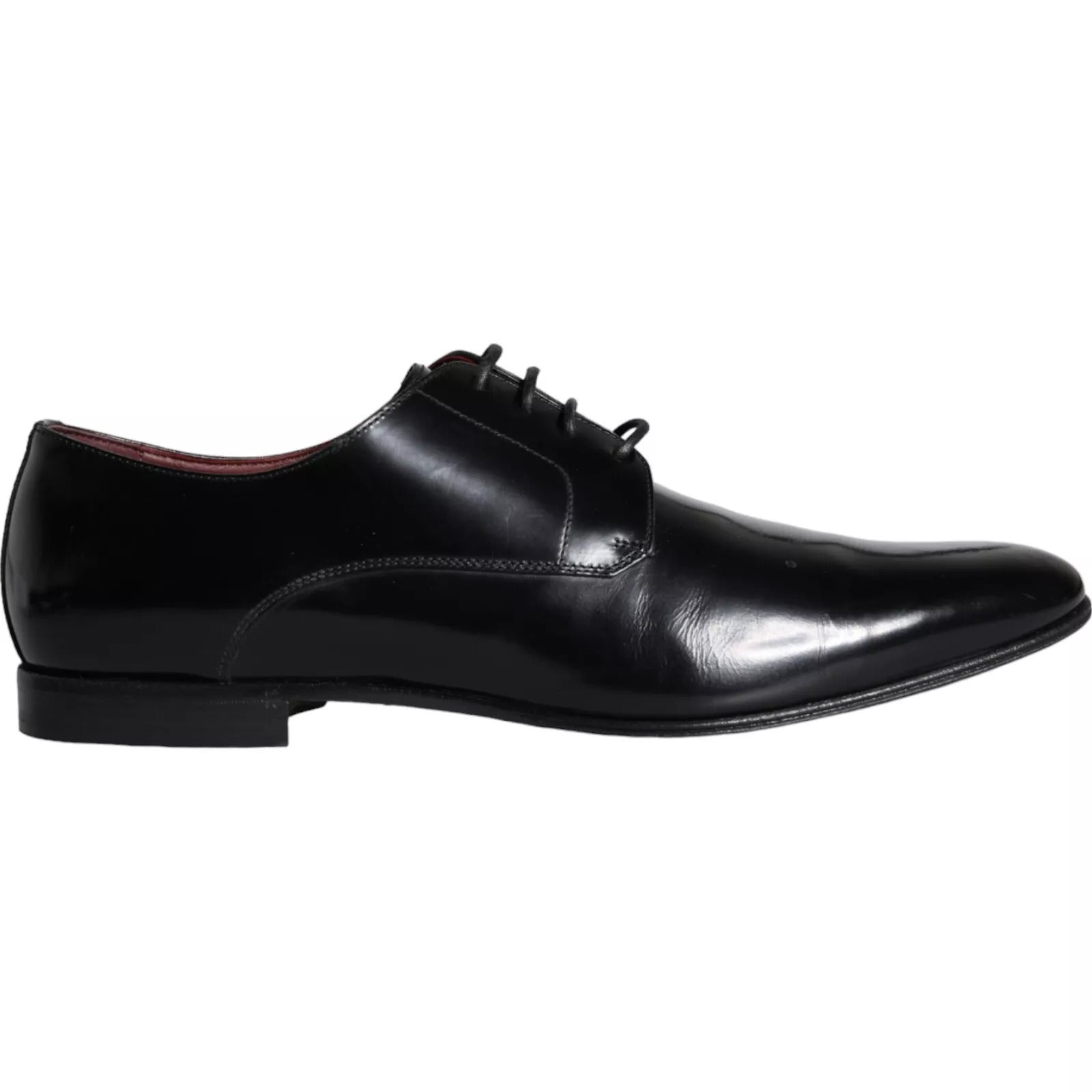 Dolce & Gabbana – Derby-Schuhe aus schwarzem Kalbsleder