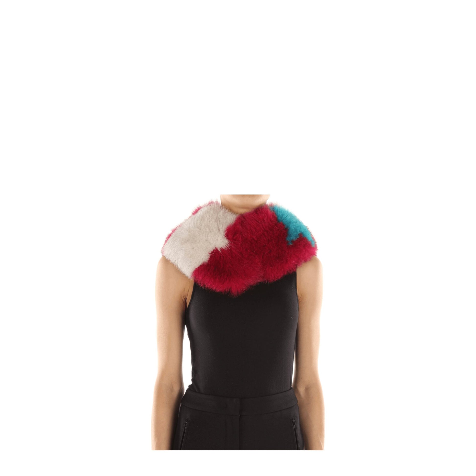 Herr Frau Hemd Rosa Pelz Foulards