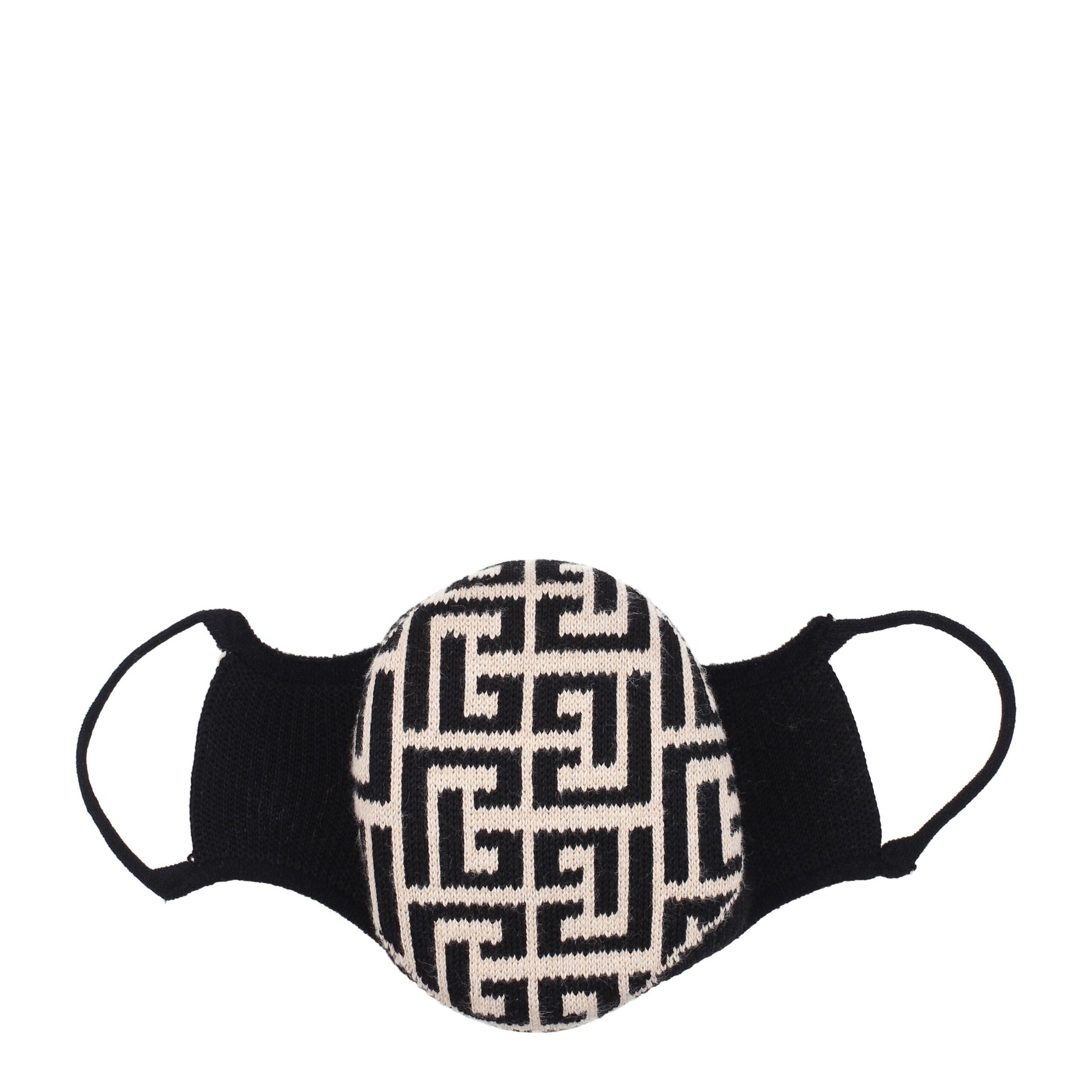 Balmain – Gesichtsmasken aus Baumwolle in Beige