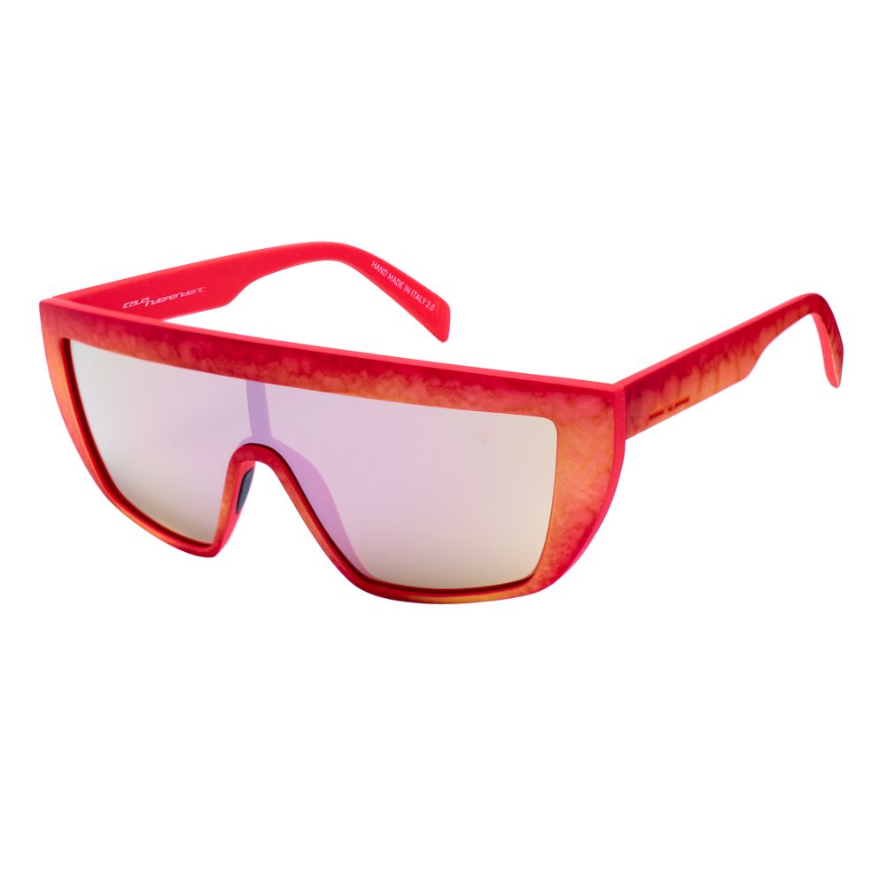 Italia Independent – Rote Acetat-Sonnenbrille