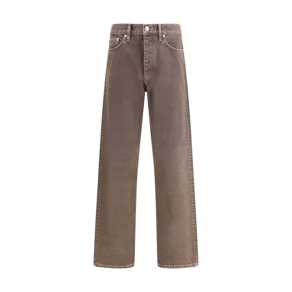 Lockere Jeans mit Sonnenblumen-Print