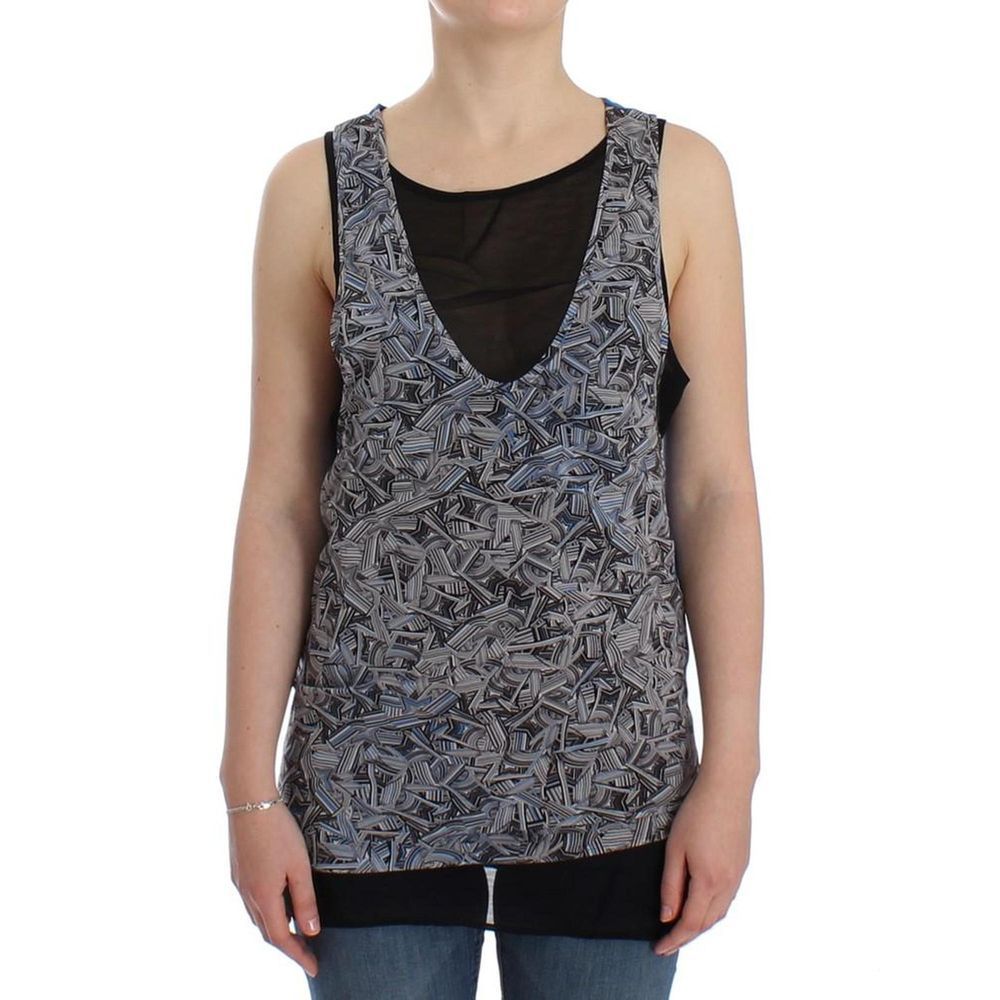 Top en soie noire Costume National