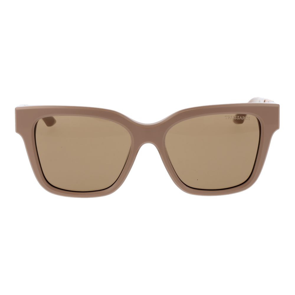 Trussardi Beige Acetate Sunglasses