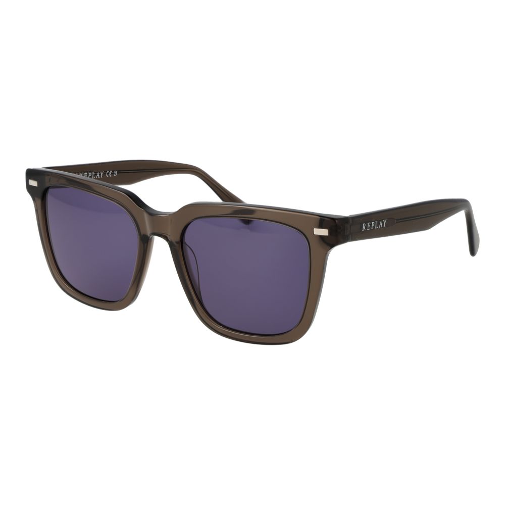 Lunettes de soleil Replay en plastique marron