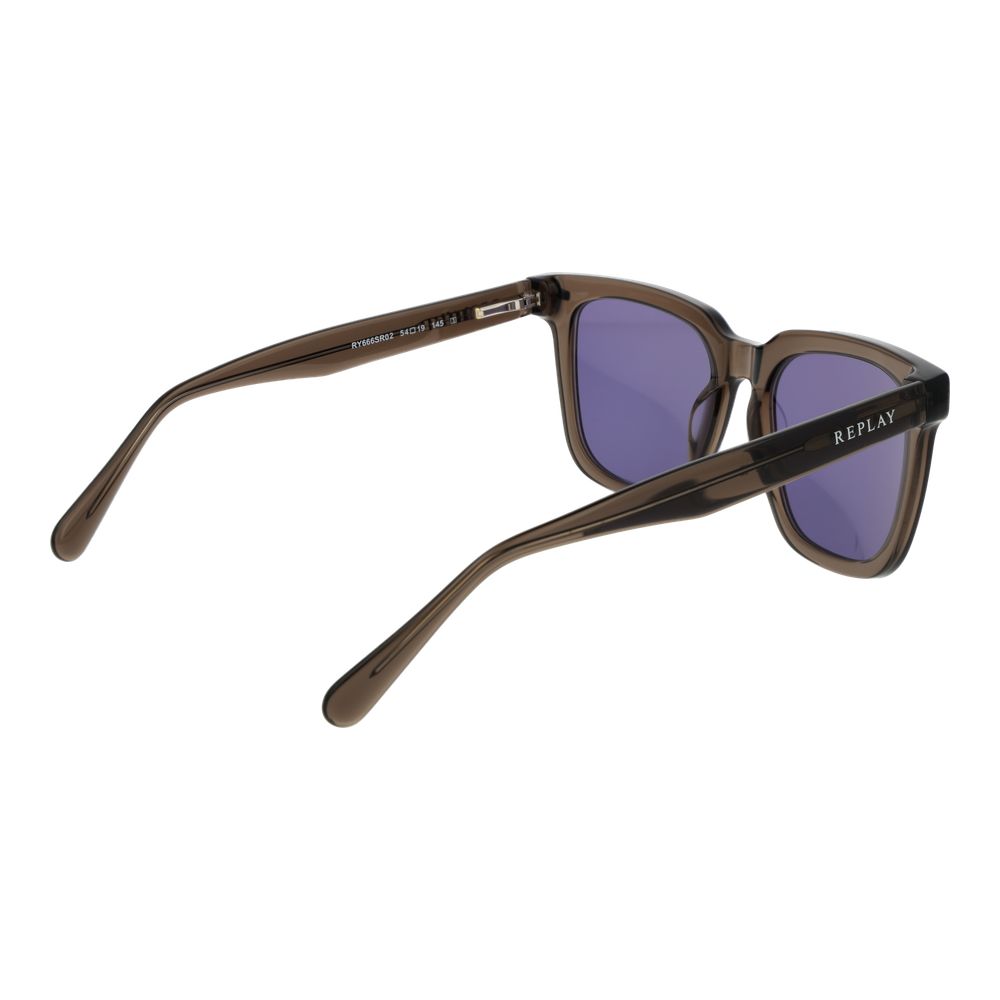 Lunettes de soleil Replay en plastique marron