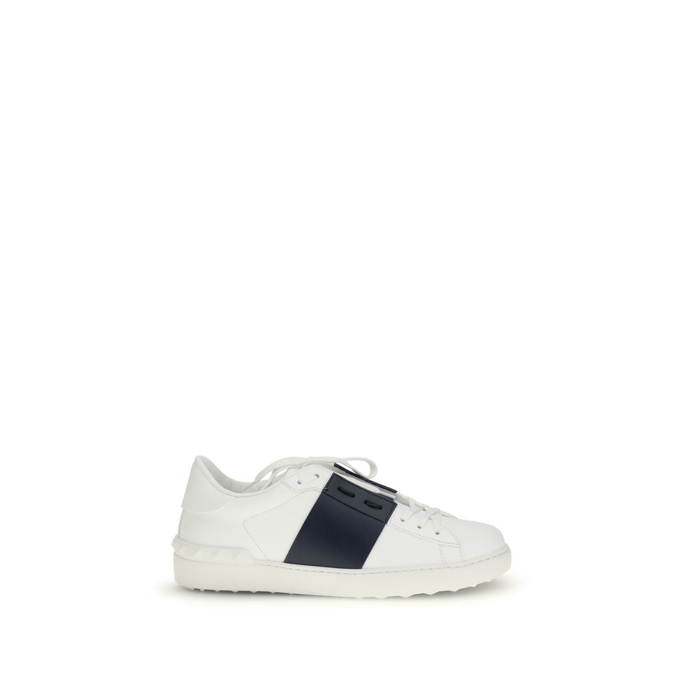 Baskets basses en cuir de veau bleu Bos Taurus Valentino Garavani