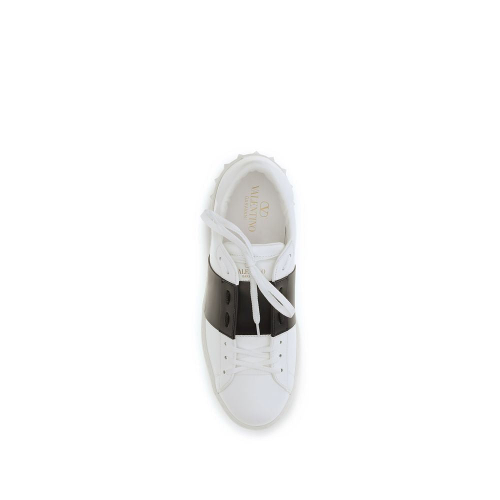 Baskets basses en cuir de veau bleu Bos Taurus Valentino Garavani