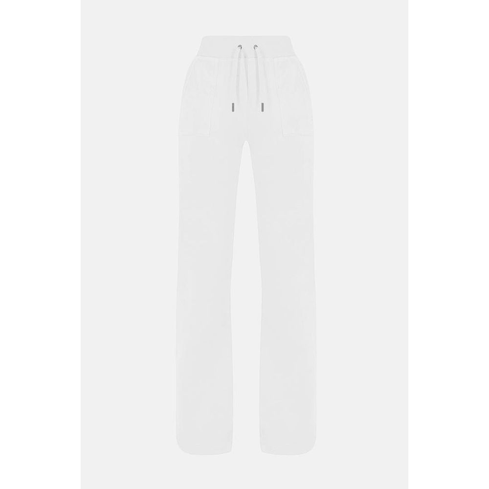 Pantalon décontracté blanc en polyester Juicy Couture