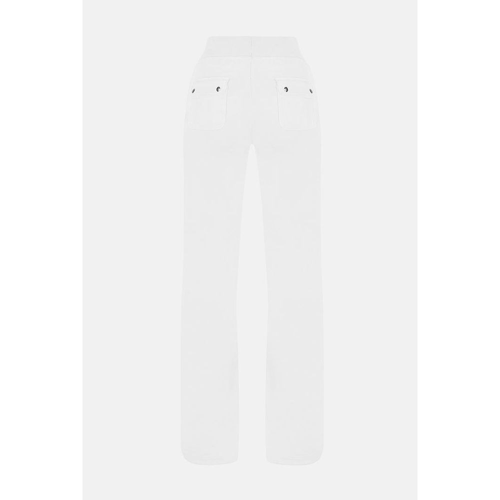 Pantalon décontracté blanc en polyester Juicy Couture