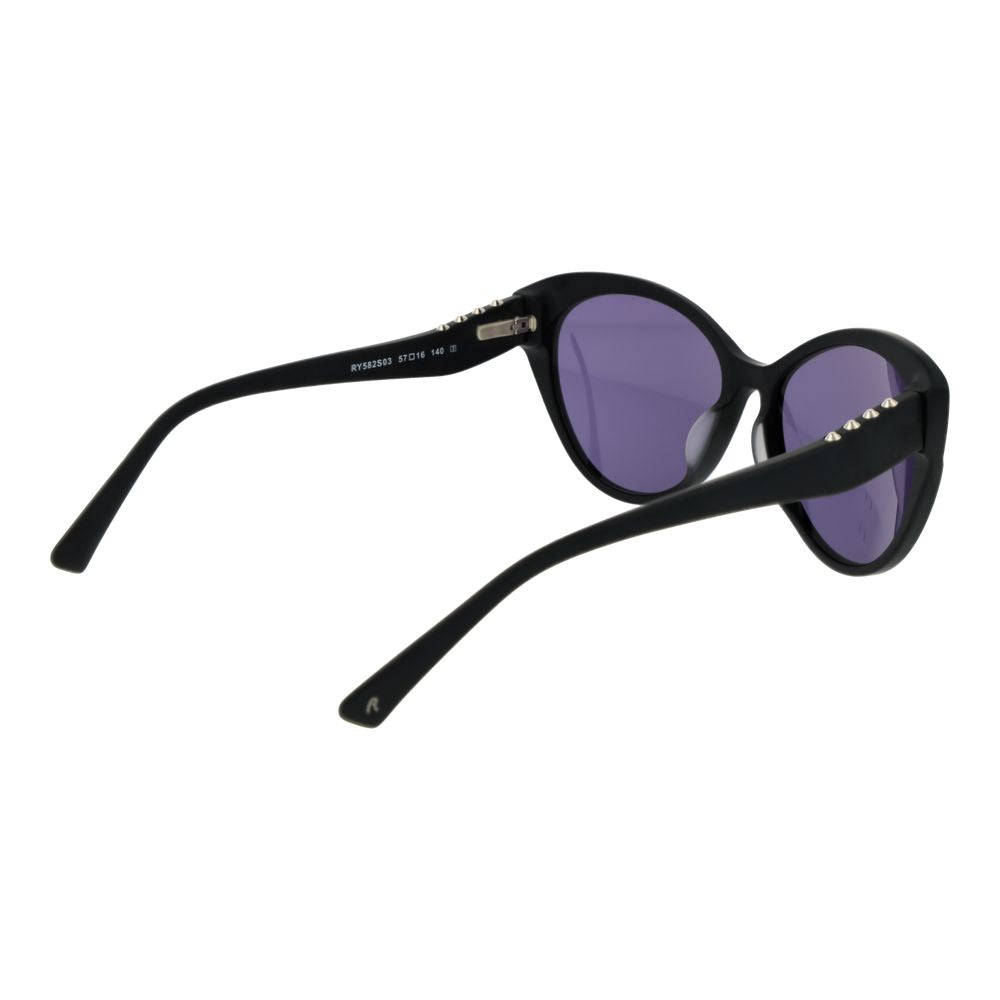 Lunettes de soleil Replay en plastique noir