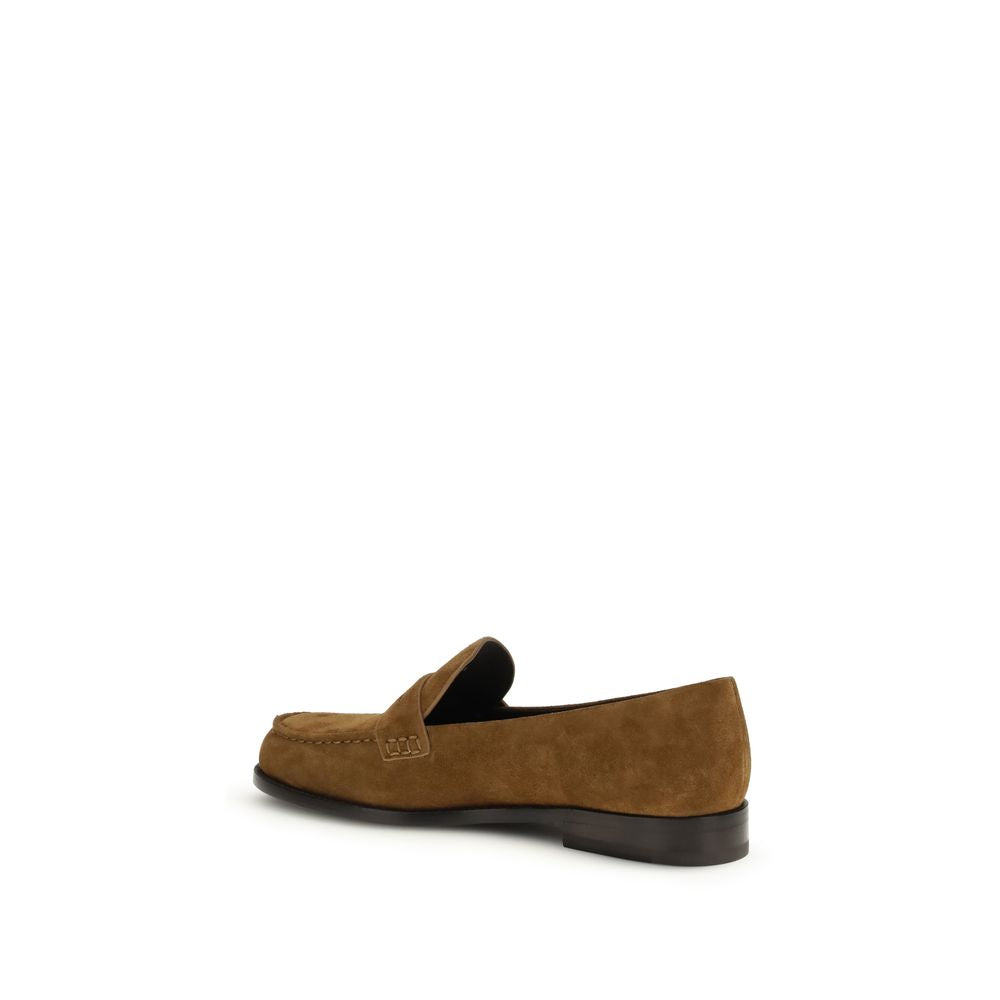Mocassins à enfiler Tory Burch en cuir de veau beige Bos Taurus
