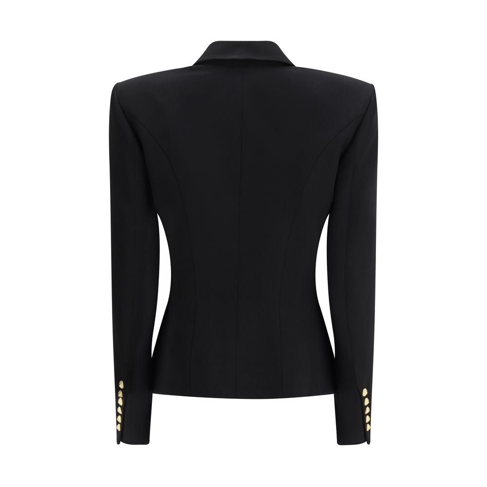 Blazer Balmain Oves Aries en Laine Noire