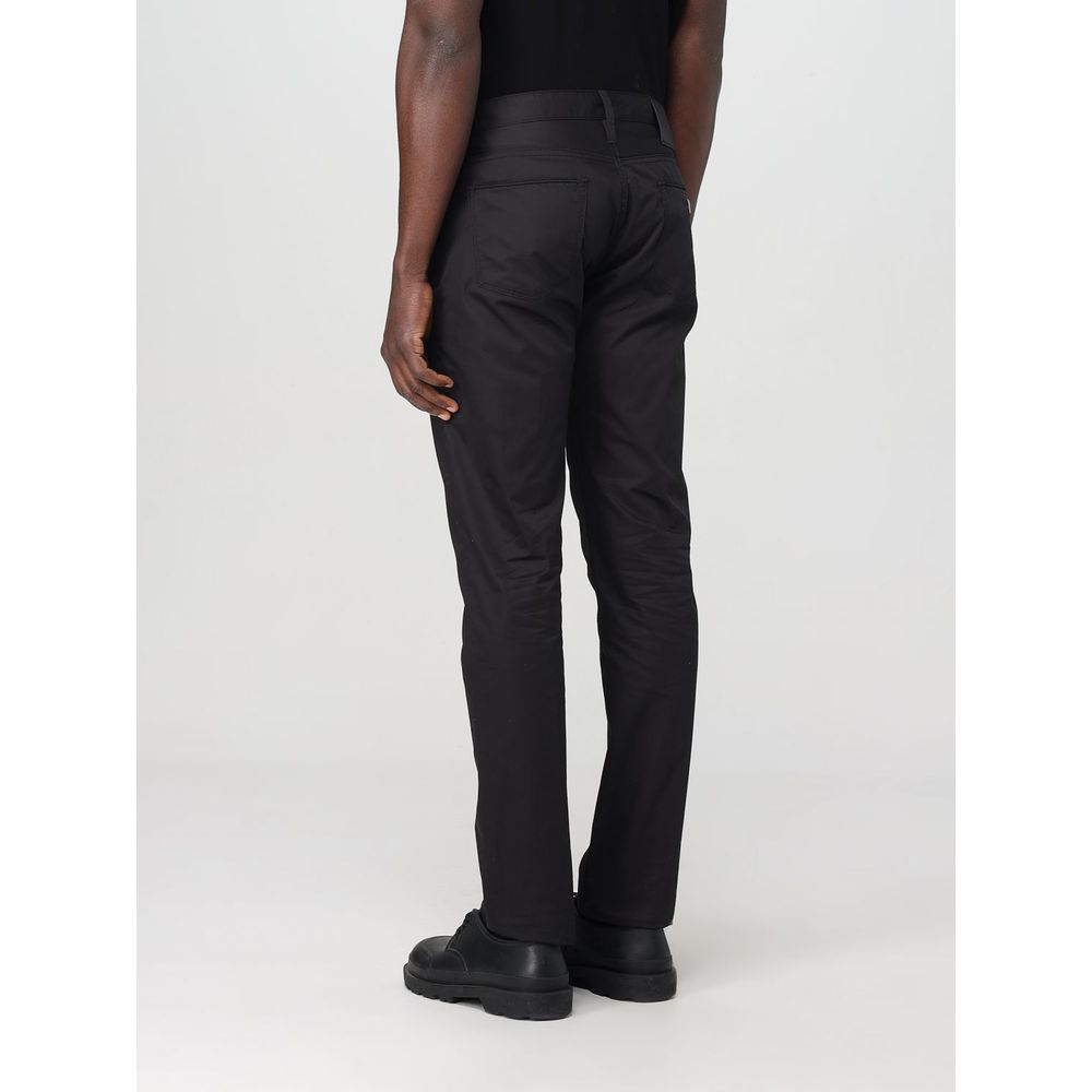 Pantalon décontracté Emporio Armani noir en coton