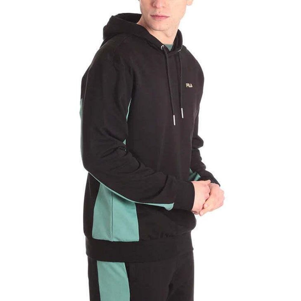 Sweat-shirt en coton noir Fila