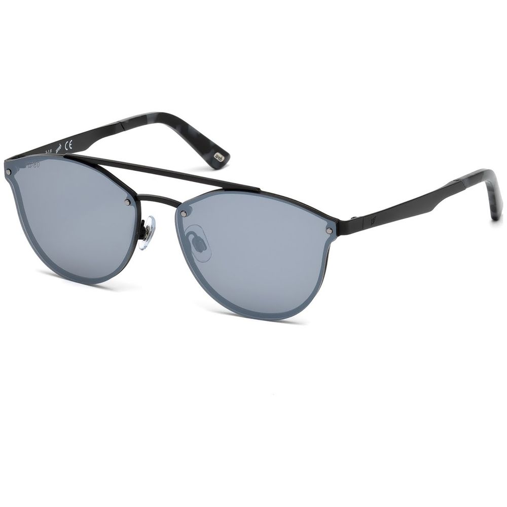 Lunettes de Soleil WEB EYEWEAR en Métal Noir