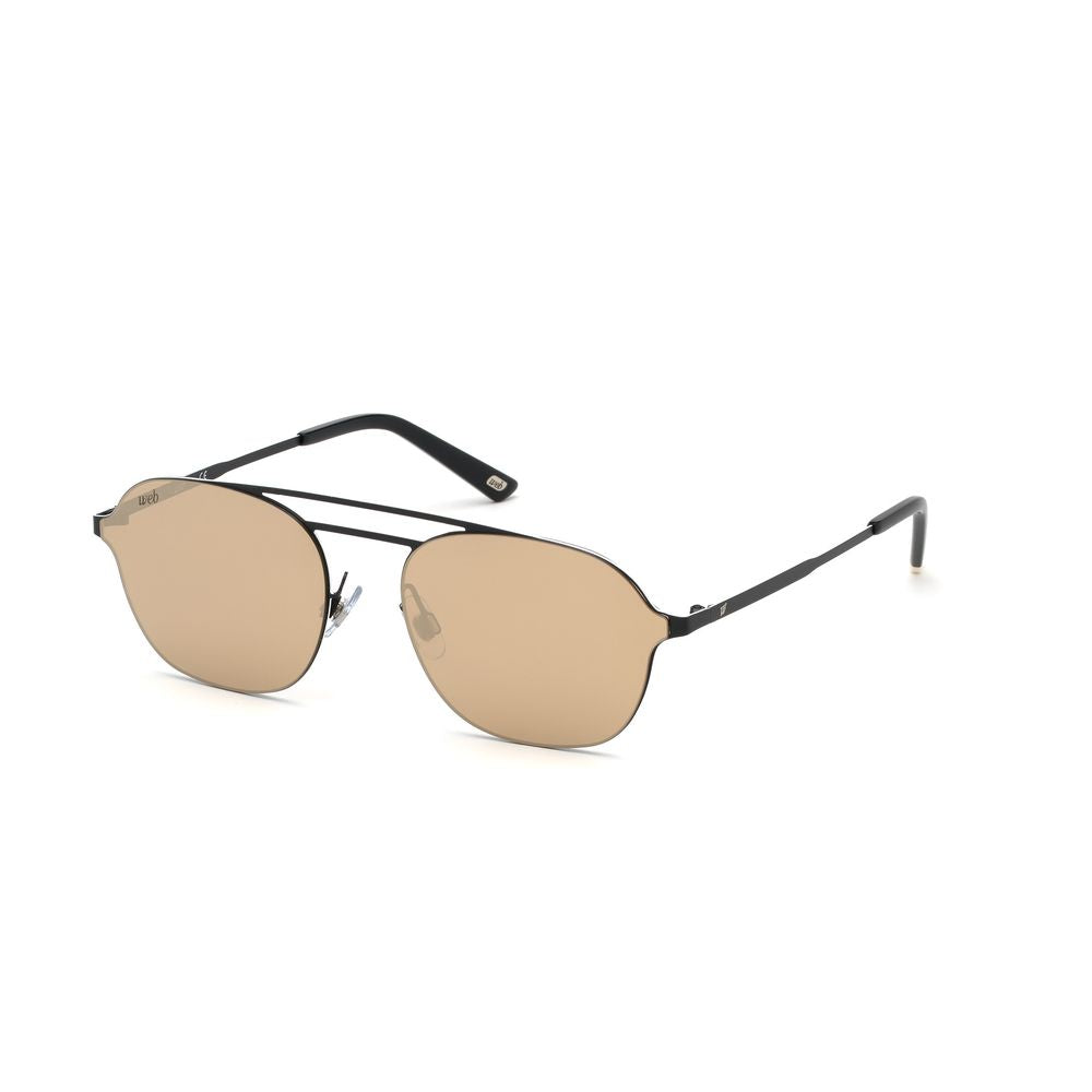 Lunettes de Soleil WEB EYEWEAR en Métal Noir