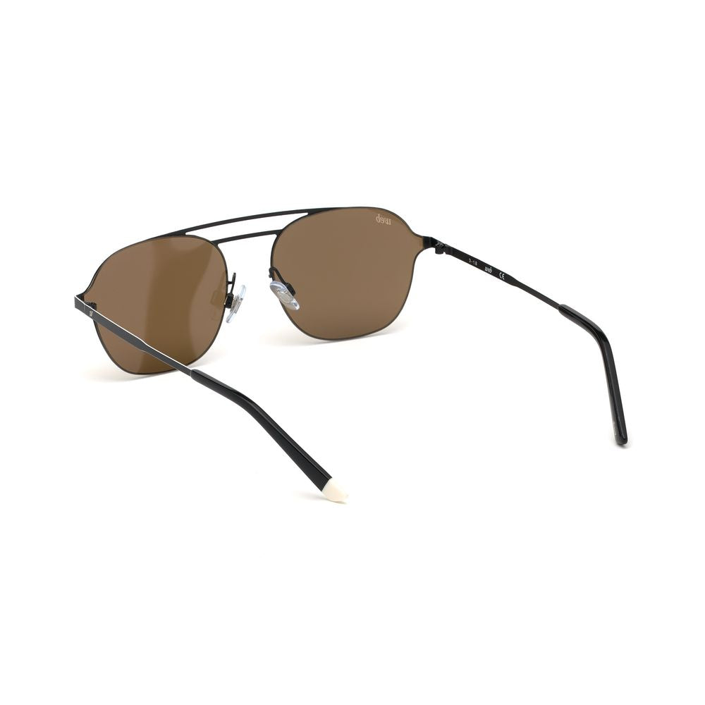 Lunettes de Soleil WEB EYEWEAR en Métal Noir