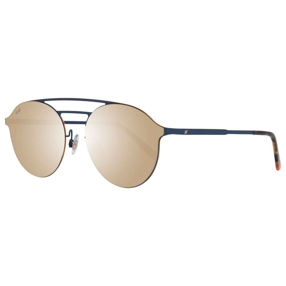 Lunettes de soleil WEB EYEWEAR en métal bleu