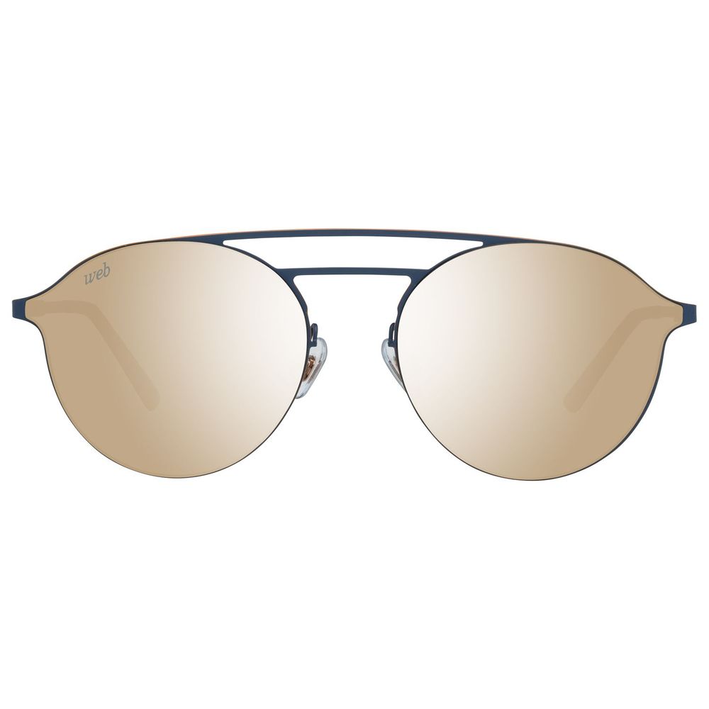Lunettes de soleil WEB EYEWEAR en métal bleu