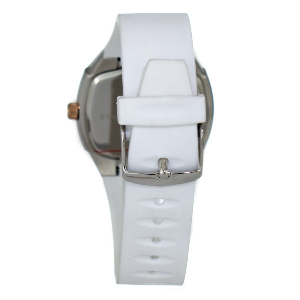Montre JUSTINA Blanche en Caoutchouc