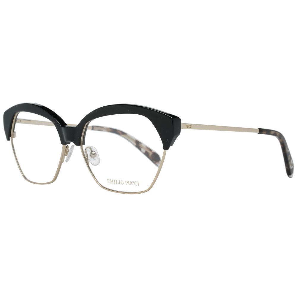 Lunettes (monture) en métal noir Emilio Pucci