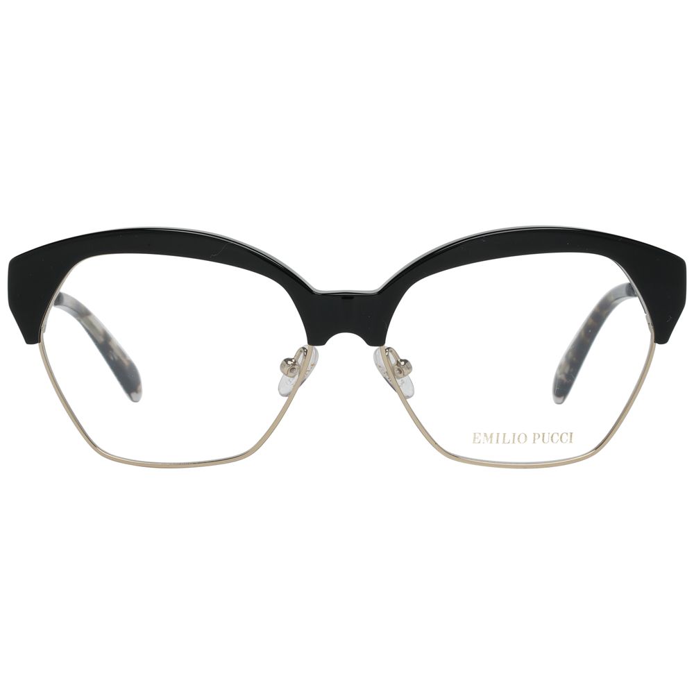 Lunettes (monture) en métal noir Emilio Pucci