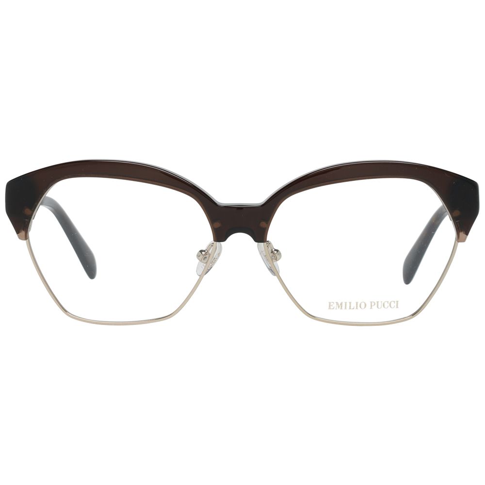Lunettes (monture) en métal marron Emilio Pucci