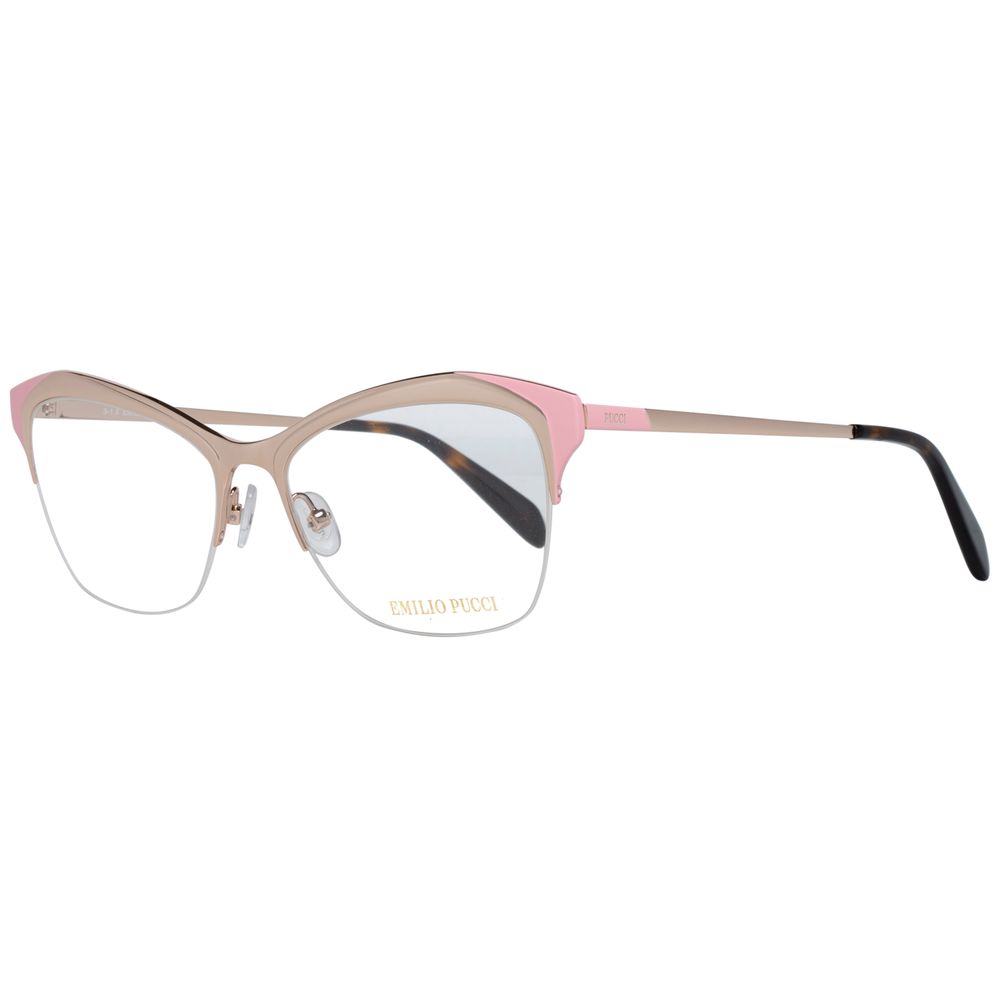 Lunettes (Monture) en métal doré Emilio Pucci