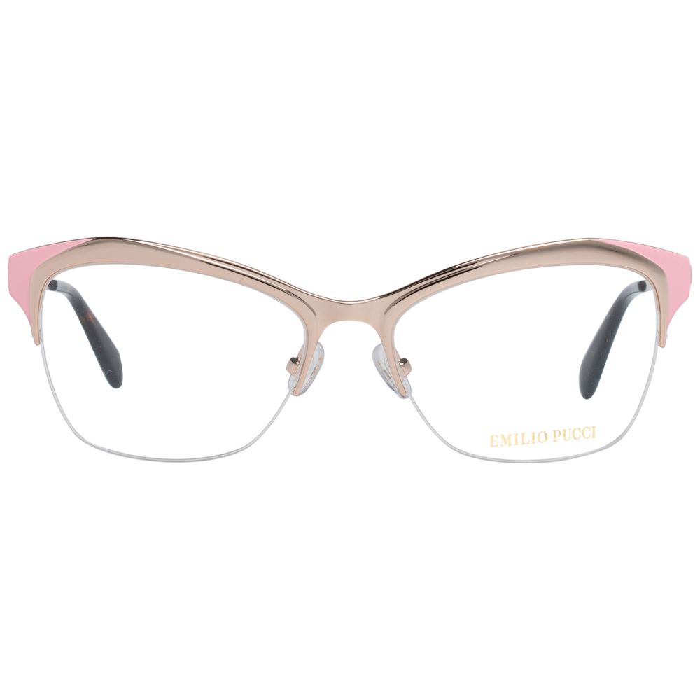 Lunettes (Monture) en métal doré Emilio Pucci