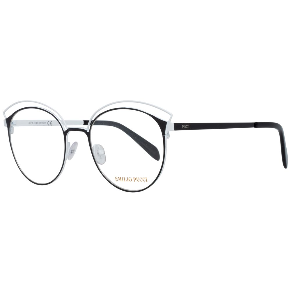 Lunettes (monture) en métal noir Emilio Pucci