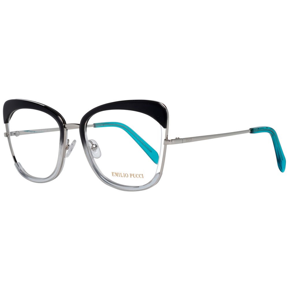 Lunettes (monture) en métal noir Emilio Pucci