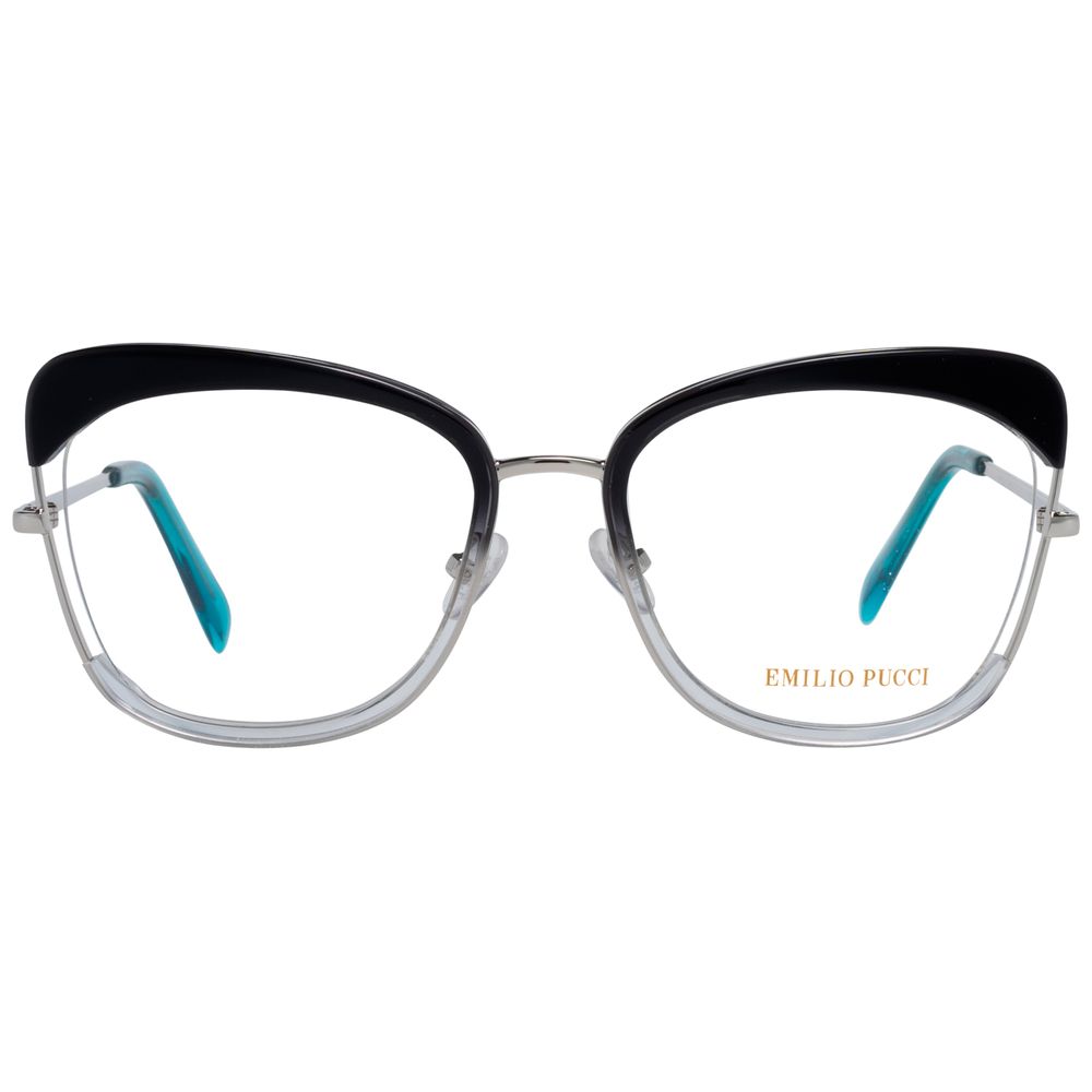 Lunettes (monture) en métal noir Emilio Pucci