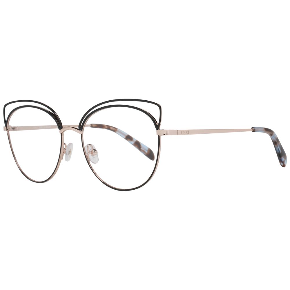 Lunettes (monture) en métal noir Emilio Pucci
