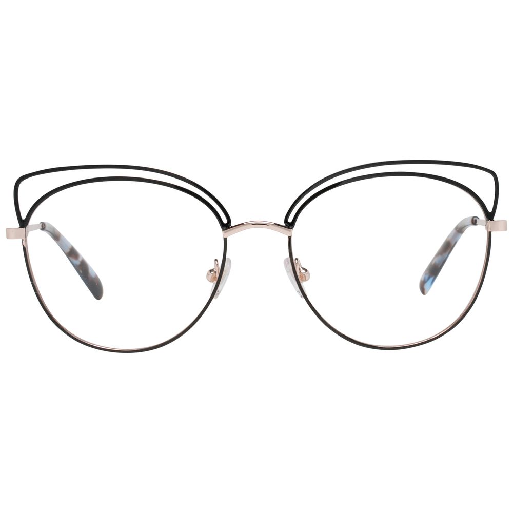 Lunettes (monture) en métal noir Emilio Pucci