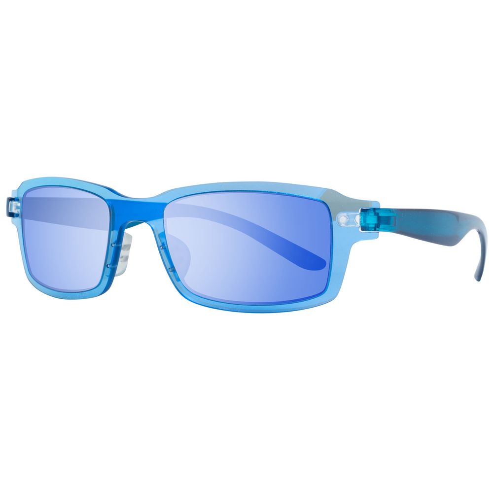 Essayez CHANGEMENT DE COUVERTURE Lunettes de soleil en plastique bleues
