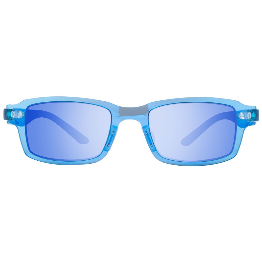Essayez CHANGEMENT DE COUVERTURE Lunettes de soleil en plastique bleues
