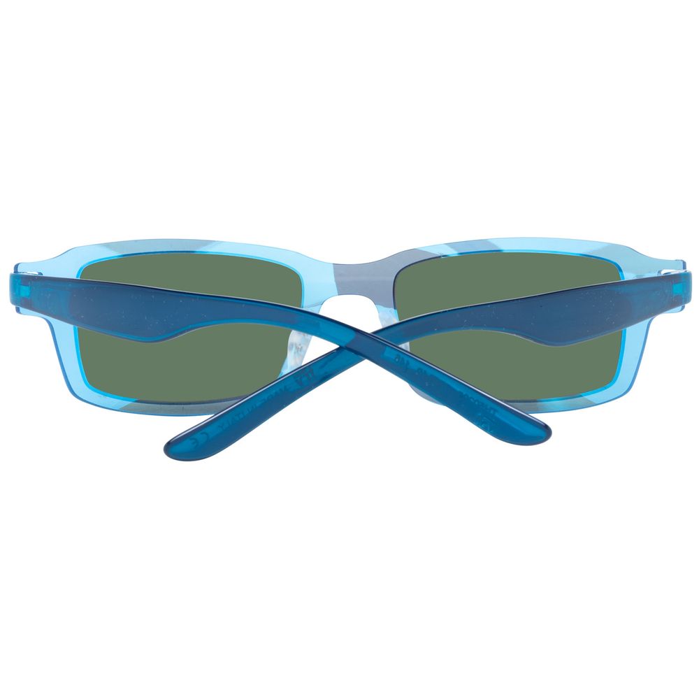 Essayez CHANGEMENT DE COUVERTURE Lunettes de soleil en plastique bleues