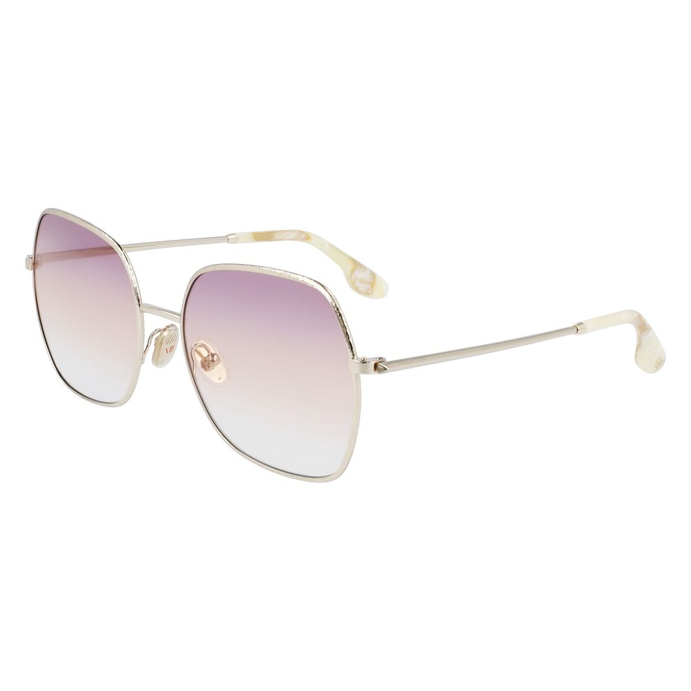 Lunettes de soleil Victoria Beckham en métal doré