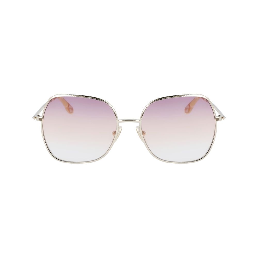 Lunettes de soleil Victoria Beckham en métal doré
