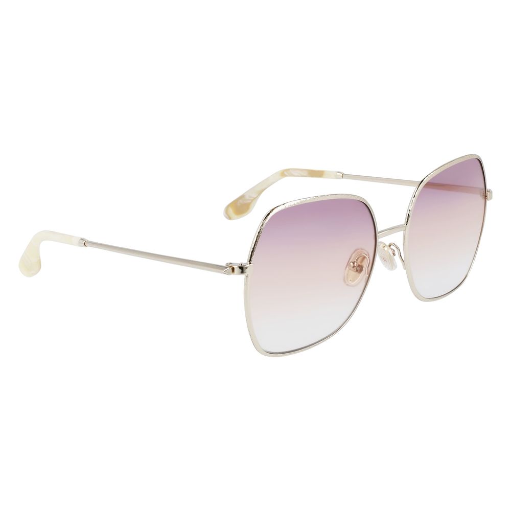 Lunettes de soleil Victoria Beckham en métal doré