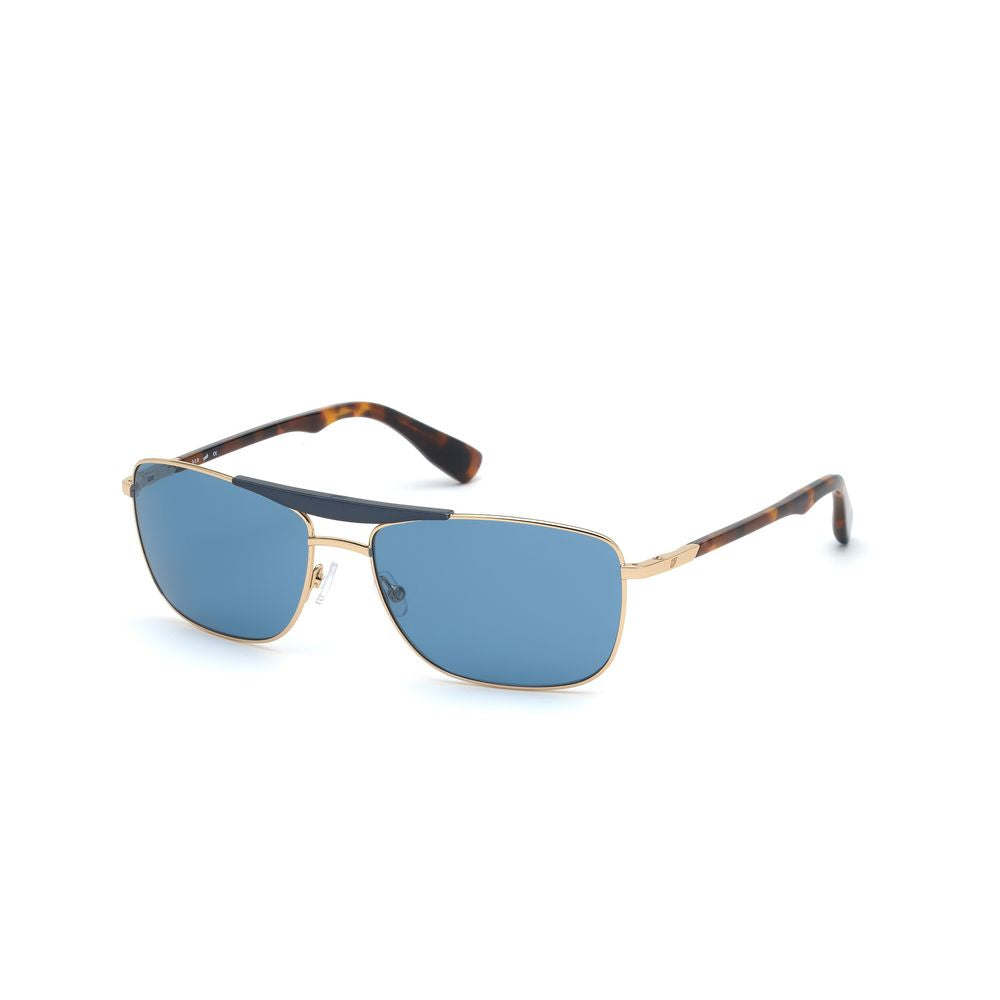 Lunettes de soleil WEB EYEWEAR en métal doré
