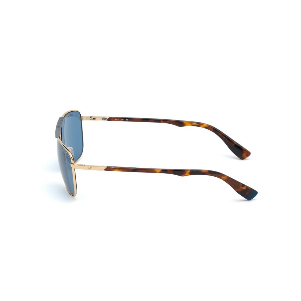 Lunettes de soleil WEB EYEWEAR en métal doré